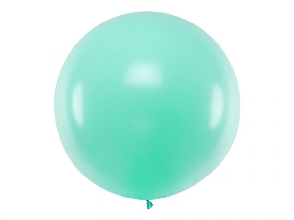 Ballon 1 mètre vert menthe