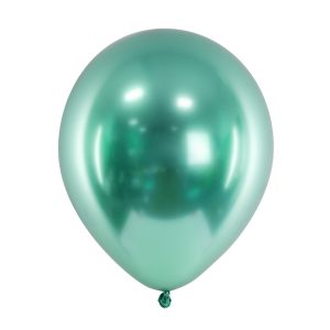 Ballon en latex vert chrome